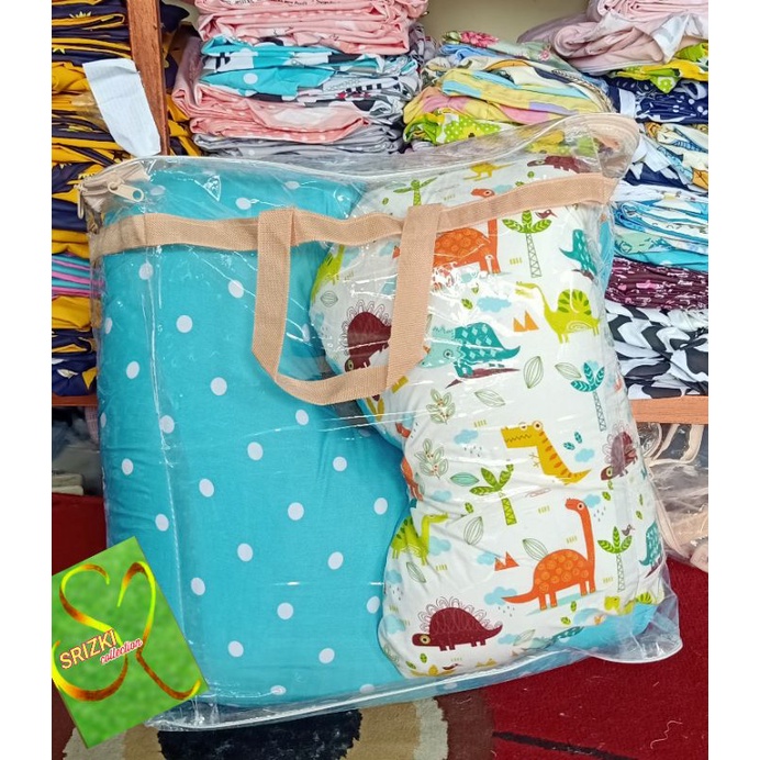 tas bed cover doble single /tas plastik untuk bantal hamil dan menyusui / sofa bayi /bedcover/sprei/ tas selimut/tas babynest atau kasur bayi