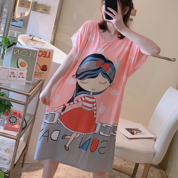 ❤ MIMI ❤ Baju Tidur Daster Import Motif Kartun Wanita Cute Cantik Terlaris