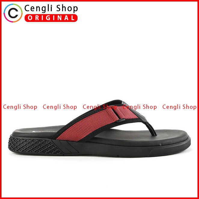 SANDAL JEPIT PLAYBOY PRIA ORIGINAL CASUAL BRANDED ASLI MERAH PL17