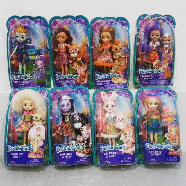 ORI enchantimals mattel doll barbie mainan anak perempuan hadiah kado boneka hewan ultah toys bayi