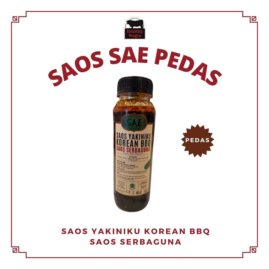 

Ay00! Sae Yakiniku Saos Serbaguna Rasa Pedas 250ml Healthy Wagyu