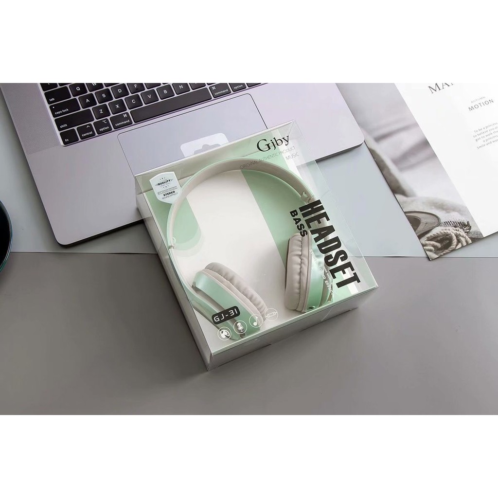 Earphone Headphone Bando Earphone Stereo Sound With Microphone GJBY GJ-31