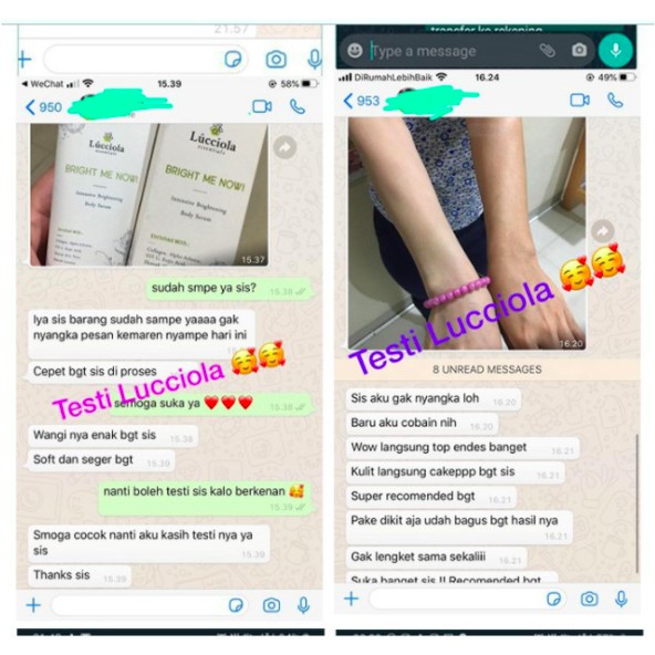 LUCCIOLA Body Serum - Pemutih Pelembab Kulit Kenyal Mulus Cantik Mencerahkan Penghilang Bekas Luka