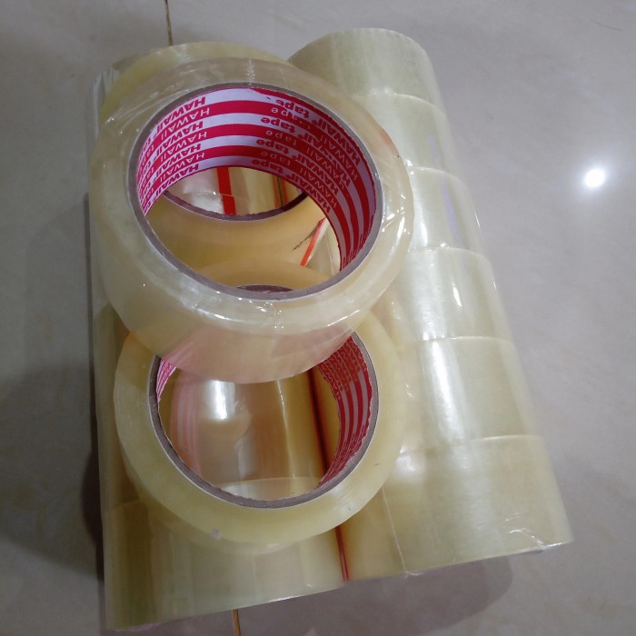 

Cuci Gudang Lakban Bening Hawai Bagus