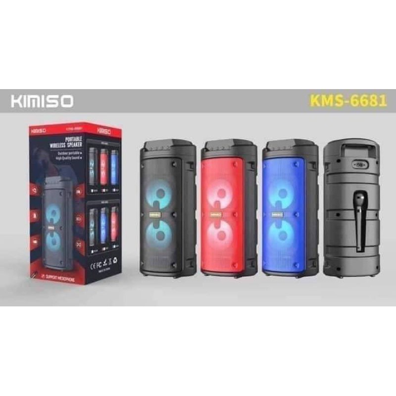 (COD) SPEAKER KIMISO KMS 6681 PORTABLE SPEAKER BLUETOOTH KARAOKE PLUS MIC