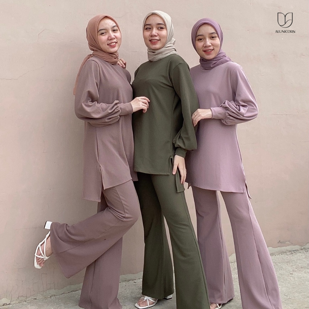 Alunicorn - Elle Knit - One set | One set wanita - Knit Uniqlo - knitting-2