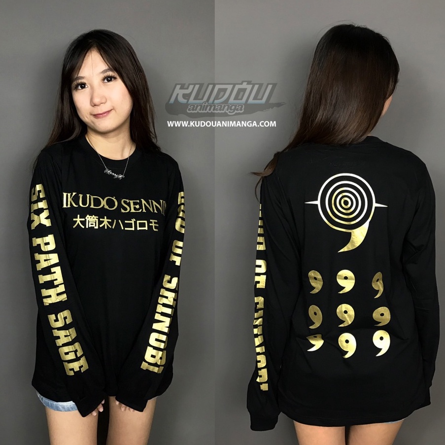 Kaos Lengan Panjang Rikudo Obito Gold Ultimate Naruto