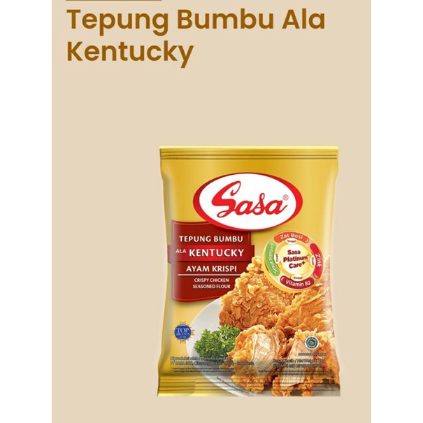 

1 Renceng Sasa Tepung Bumbu Ala Kentucky 75grX10Bungkus