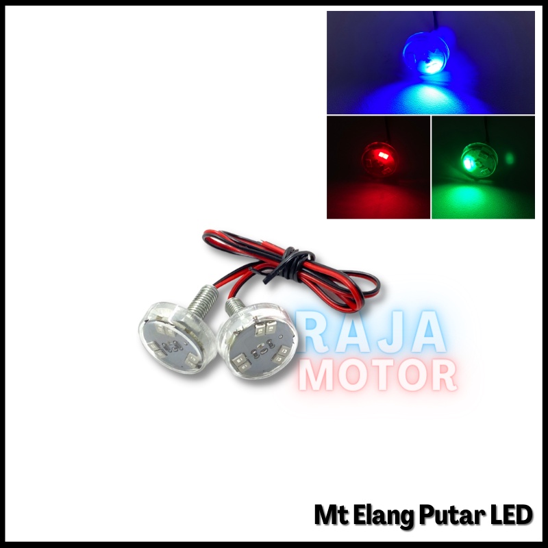 Lampu Variasi Motor / Lampu Mata Elang Kedip Putar RGB Warna Warni LED Motor Universal