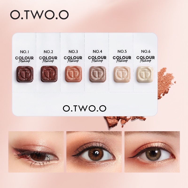 O.TWO.O Eyeshadow Palette Matte Shimmer Long Lasting Eye Makeup Sample trial