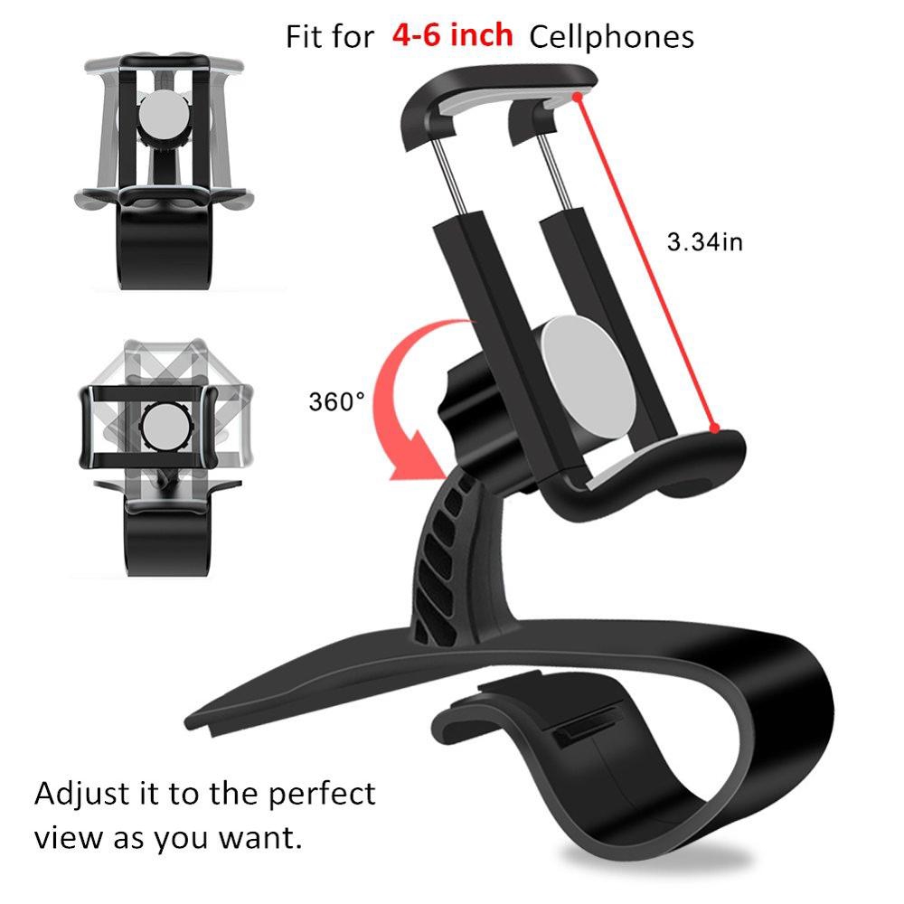 Universal Car Phone Holder Car Dashboard Cell Phone GPS Mount Holder Stand Phone Clip