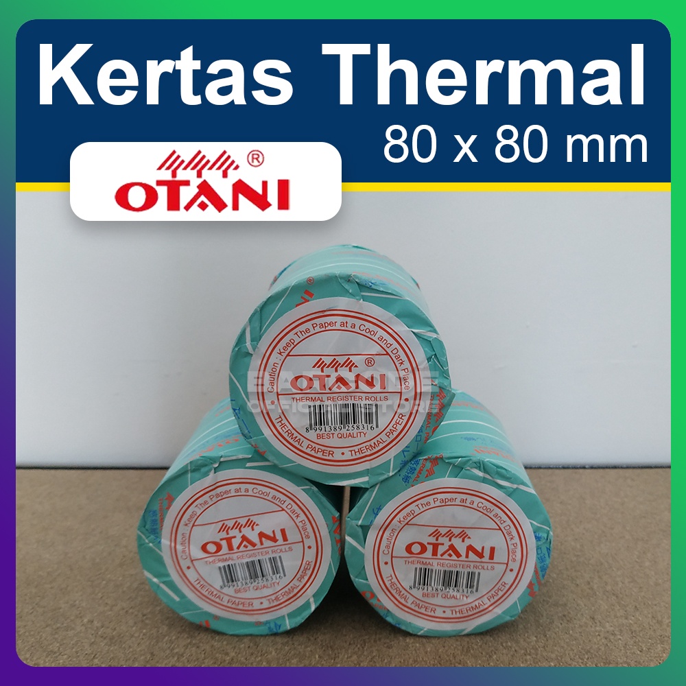 

KERTAS THERMAL ROLL OTANI 80 X 80 M HITAM MESIN ANTRIAN TIKET PARKIR