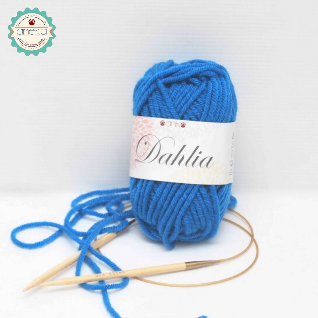 Benang Rajut Karpet Dahlia / Carpet Yarn - 1836 ( Biru )