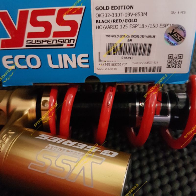 SHOCK YSS GOLD EDITION VARIO 125 150 FAZZIO 125 BEAT SCOOPY 2022 YSS GOLD SERIES EDITION