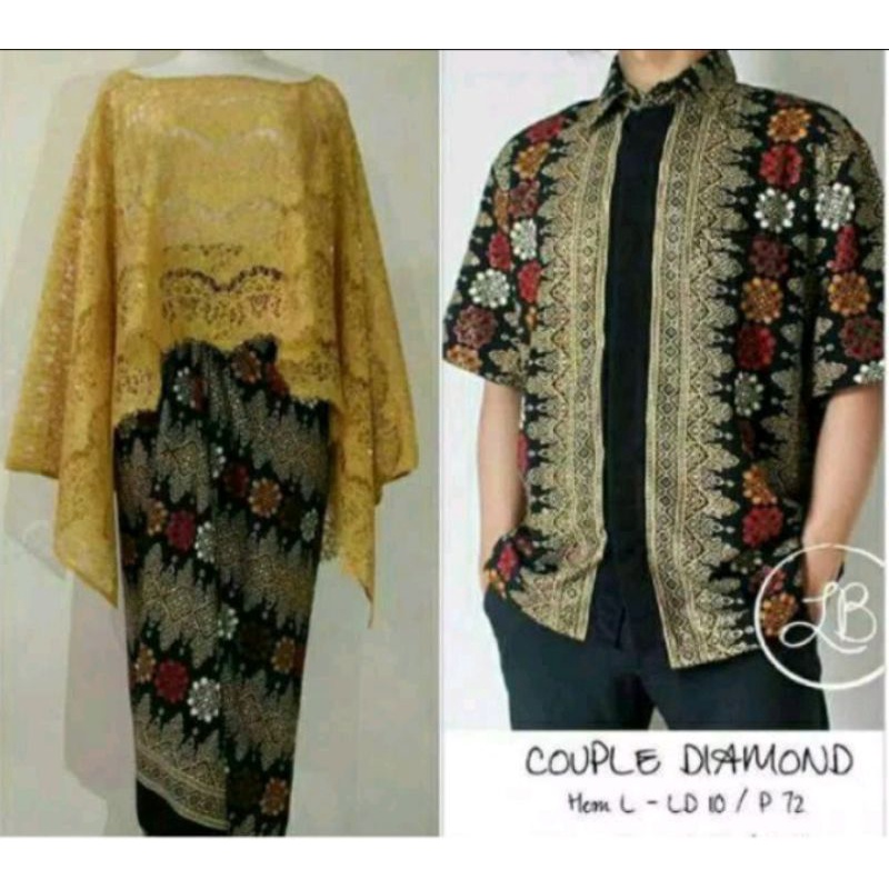 COUPLE MODERN CAPE BRUKAT|kebaya brukat murah/baju couple/kebaya jumbo kebaya sarimbit cape brukat