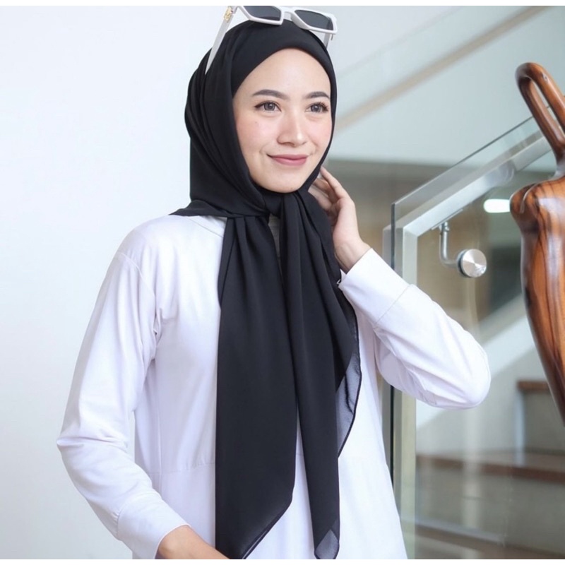 HIJAB SEGI EMPAT INSTAN PLUS INNER 2IN1 / CERUTY BABYDOLL 2 LAYER