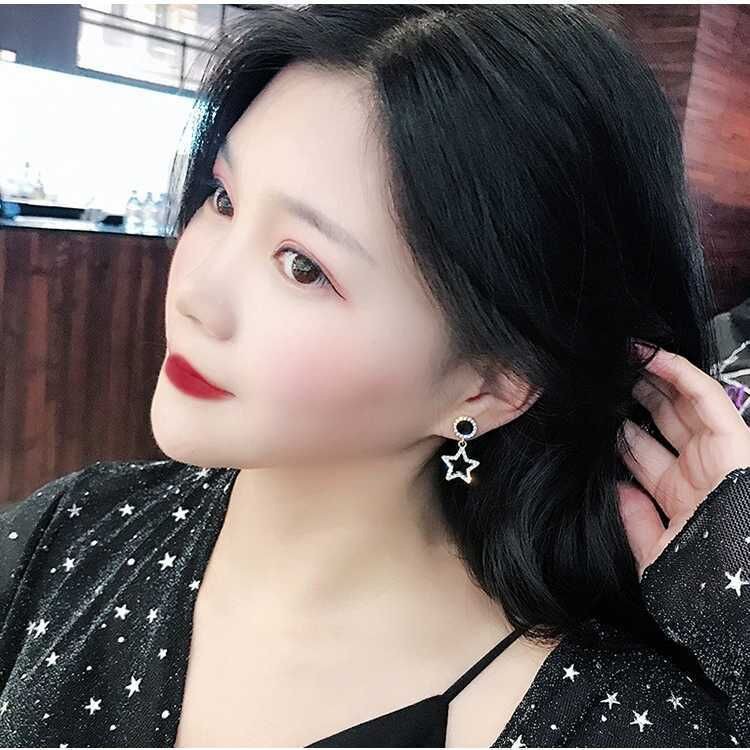 Anting berlian imitasi temperamen fashion Korea earrings