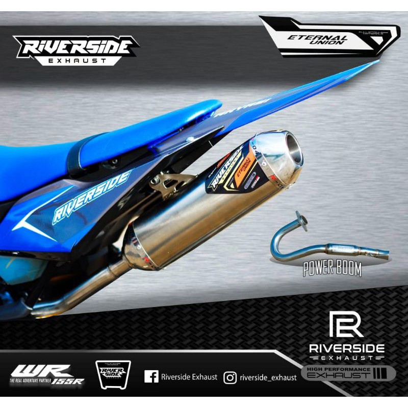 KNALPOT YAMAHA WR155R ORIGINAL RIVERSIDE EXHAUST TITAN SERIES R-04 / Knalpot WR155 Knalpot CRF150L
