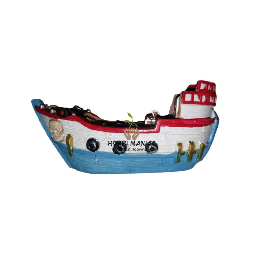 Hiasan Aquarium Hiasan Aquascape Kapal Bajak Laut Very Detail