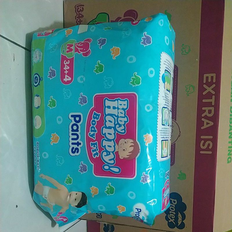 Pempers Baby Happy Pants Ukuran M34+4