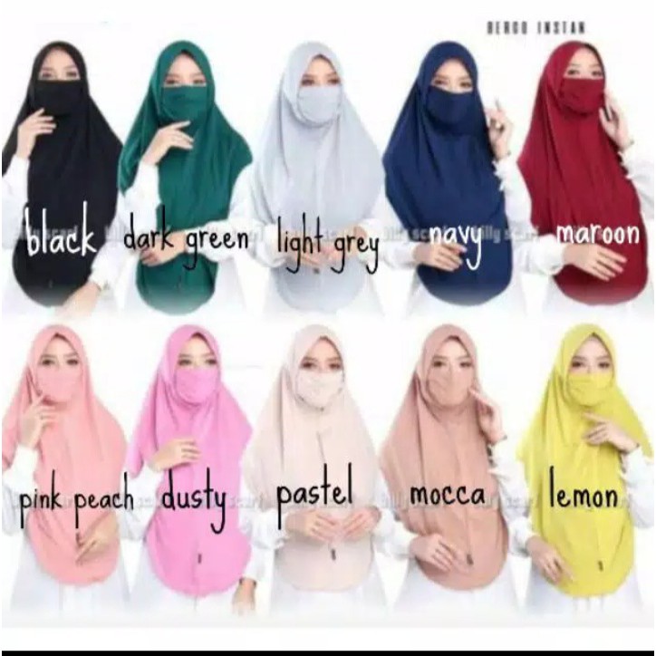 Bergo Instan Masker Jersey