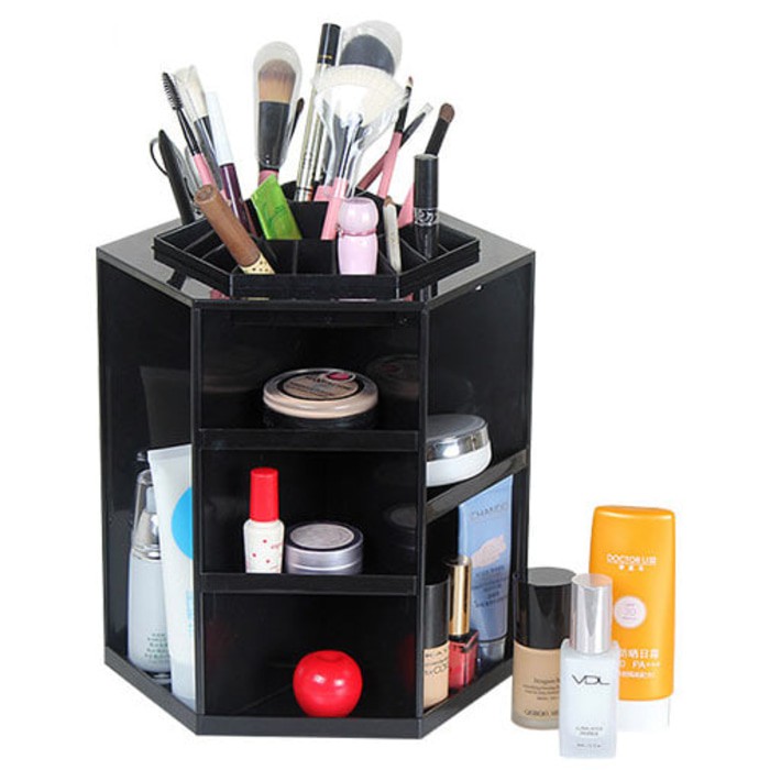 RAK KOSMETIK MAKE UP BERPUTAR 360 DERAJAT
