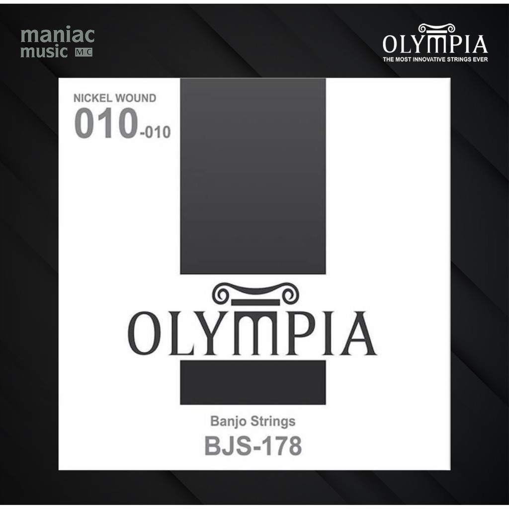 Olympia BJS178 - Senar Banjo. 5 String. Medium Scale. Steel. Nickel. South Korea