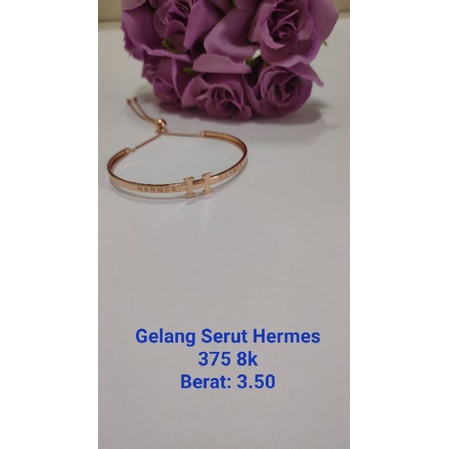 Gelang Emas Asli Serut Hermes 8k 375 (3.50gr)