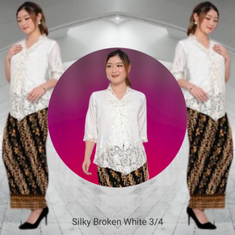 Atasan kebaya encim silky Korea 3/4