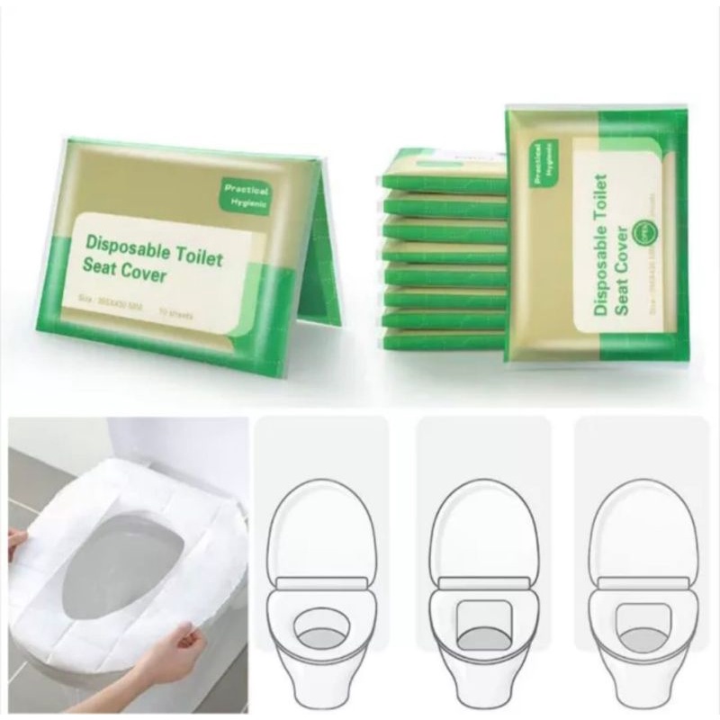 Jual Disposible paper toilet seat cover, kertas penutup closet duduk