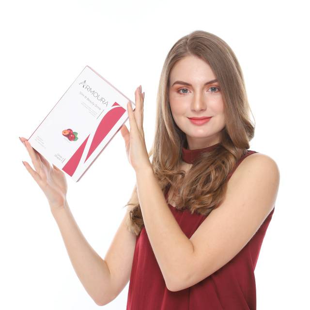 2 Box Armoura Beauty Drink Pelangsing Kecantikan Suplemen minuman diet Original Ekstrak Plum