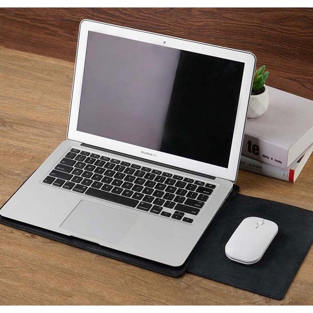 Tas Laptop Softcase Slim PU Leather for Laptop / Macbook Size 13 14 inch