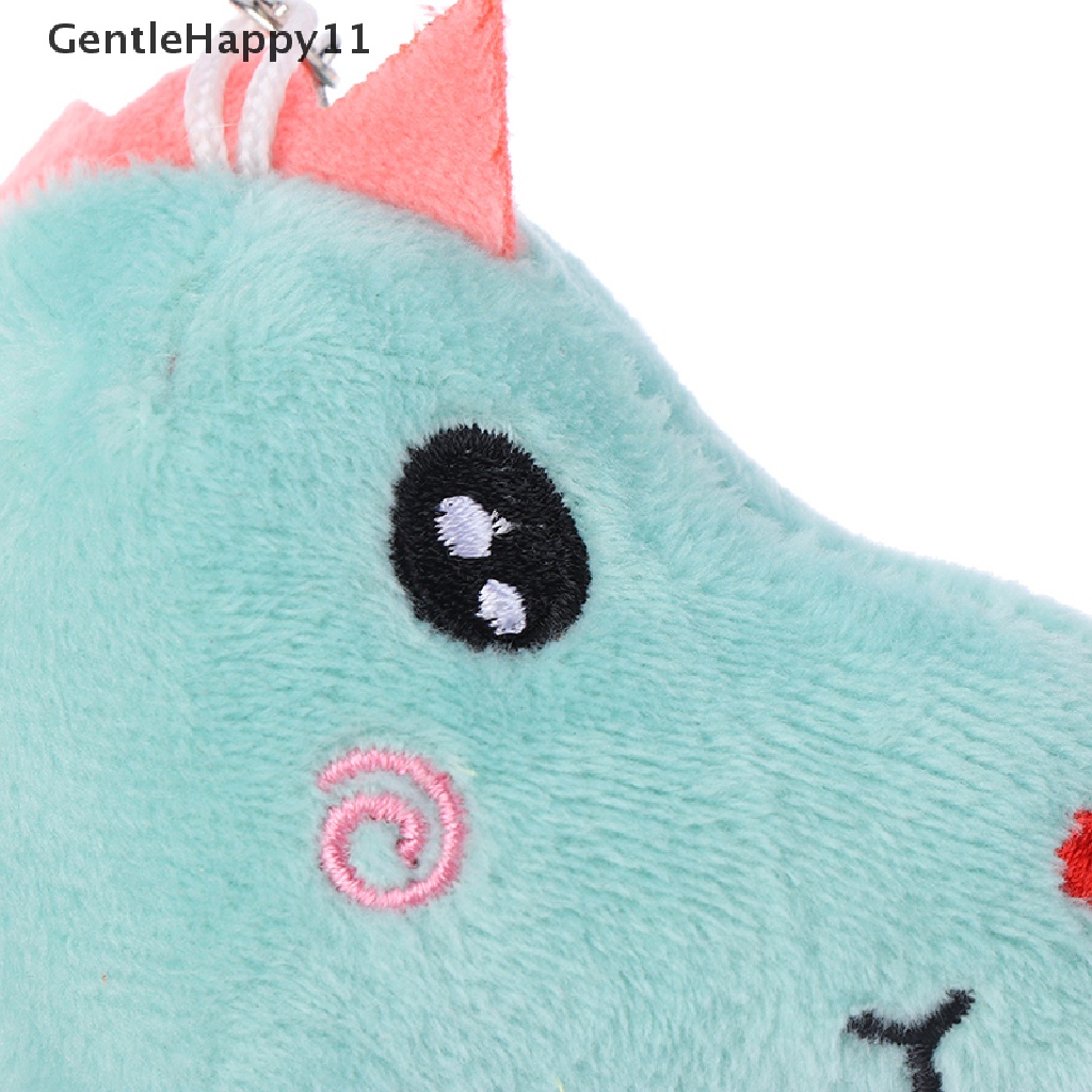 Gentlehappy 12cm Dinosaurus Mainan Mewah Boneka Boneka Liontin Lembut Dengan Gantungan Kunci Keyring Hadiah