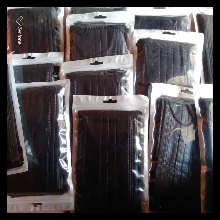Masker Kain Kpop Motif Hitam Polos Idol Korea Terbaik