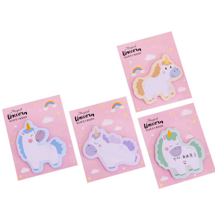 

J2 - Sticky Notes Unicorn Kertas Memo Mini Unicorn Memo Pad Unicorn ja