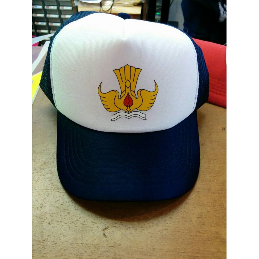 TRIPLESIX - Topi Trucker Tut wuri handayani (Topi SMP) - Navy putih
