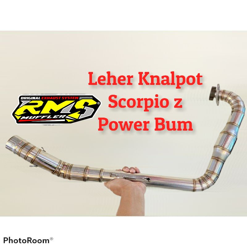 Leher Knalpot pipa Knalpot Scorpio z power bum full las cacing D50