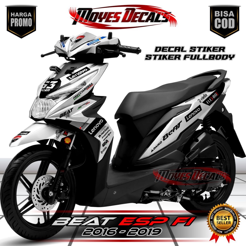 Decal Stiker Beat ESP FullBody Stiker Beat Street Racing Variasi Sticker Dekal Sticker 2017 2018 201