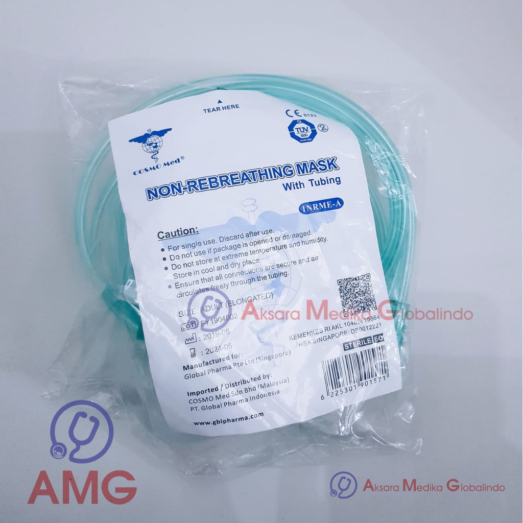 MASKER OKSIGEN COSMOMED ANAK/CHILD REBREATHING NON REBREATING