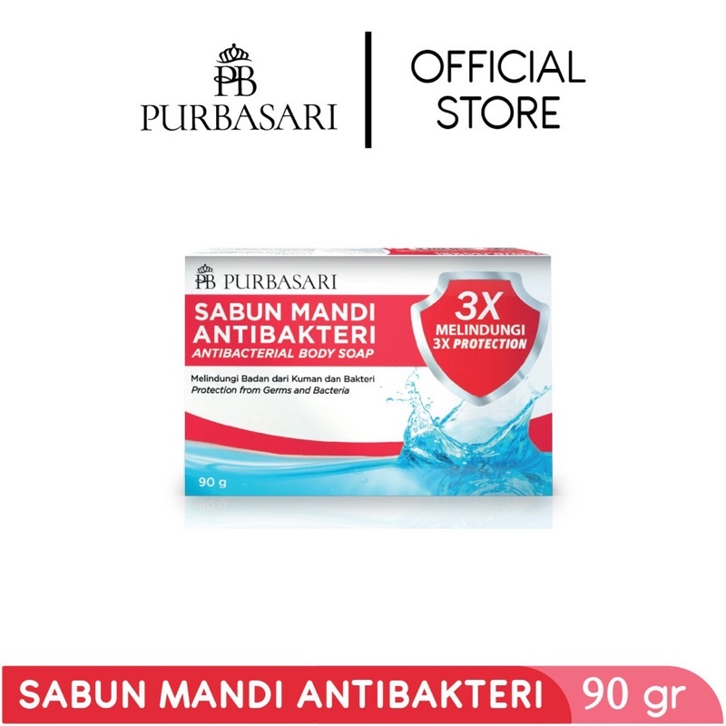 Purbasari Sabun Mandi Antibacterial - Bar Soap 90gr