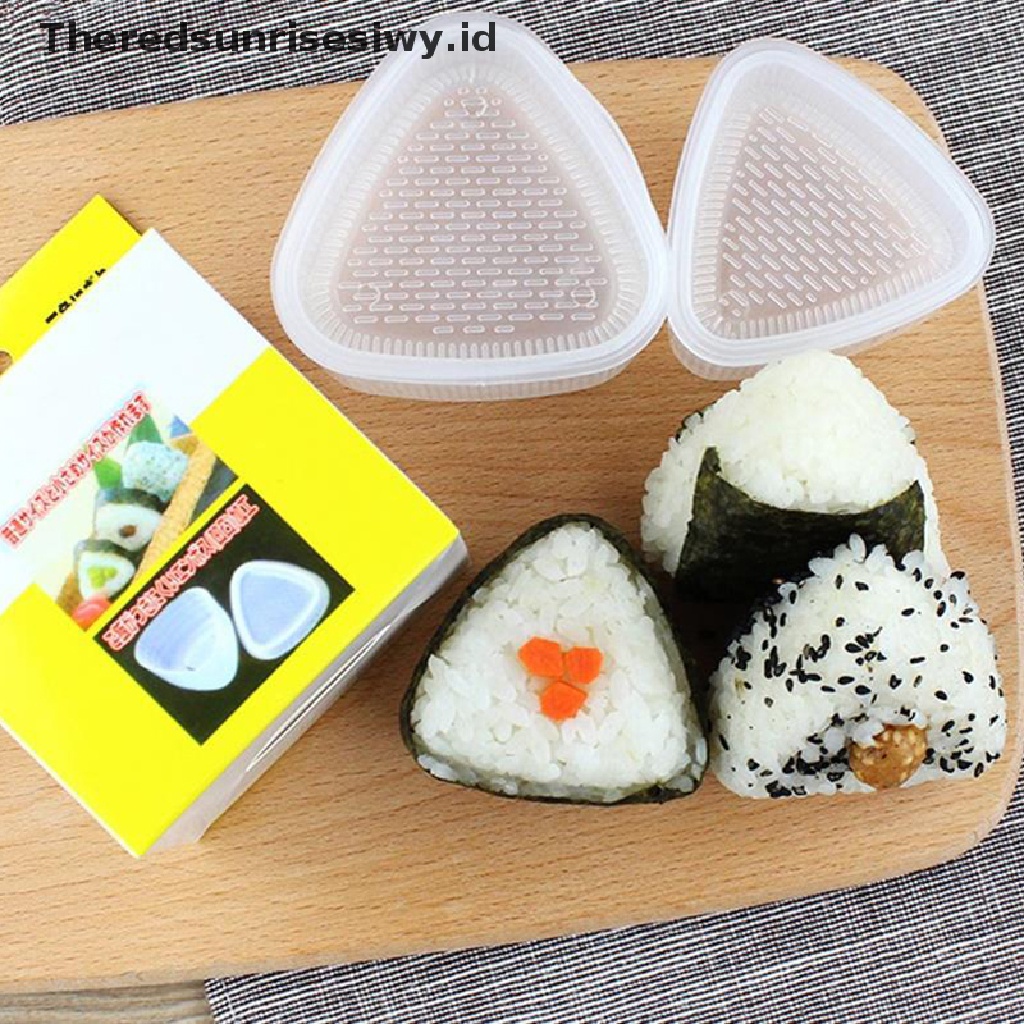 # Alat Rumah Tangga # 2pcs Cetakan Sushi Onigiri Nasi Bola Makanan DIY