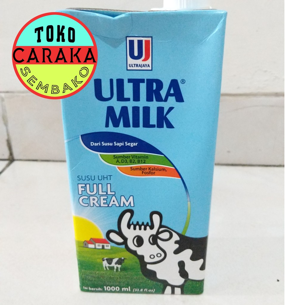 

Susu UHT Ultra Milk Full Cream - Putih 1000ml - 1lt