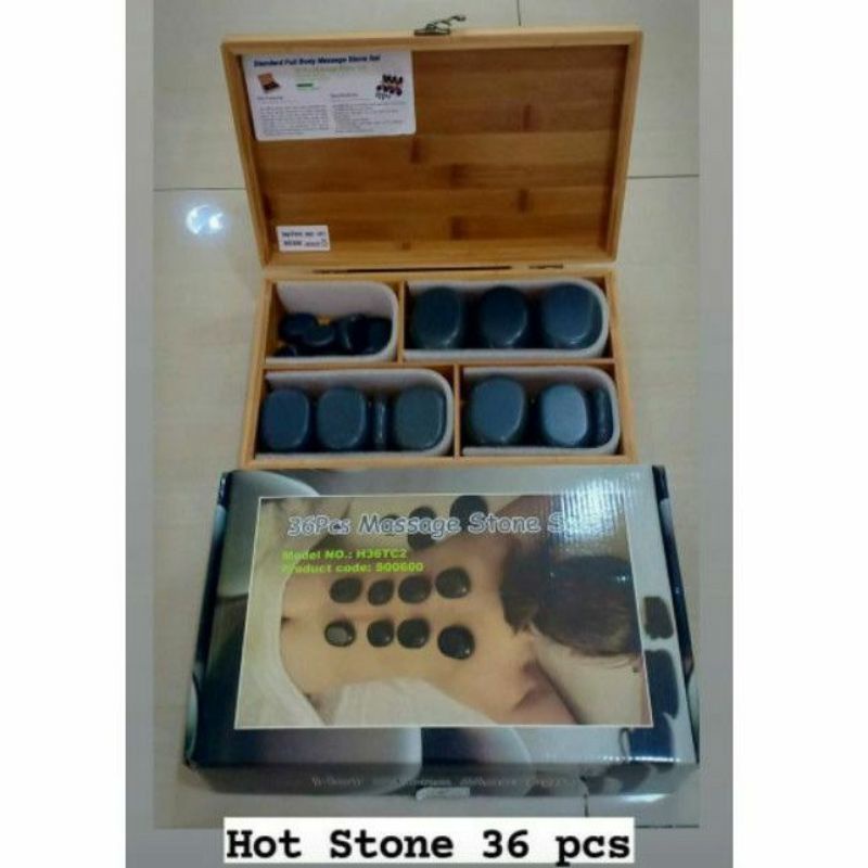 Batu Hotstone Spa / Batu Panas Hot stone / 36 Pcs Batu Hotstone