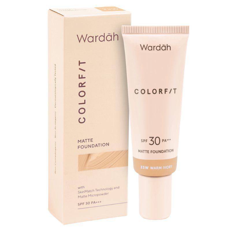 Wardah colorfit matte foundation / COLOR FIT / MATTE FOUNDATION WARDAH