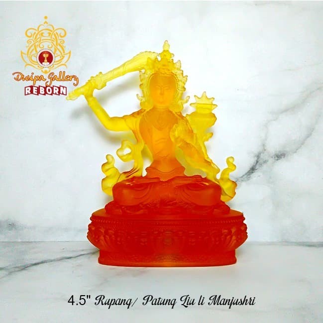 4.5&quot; Rupang/ Patung Liu li Manjushri