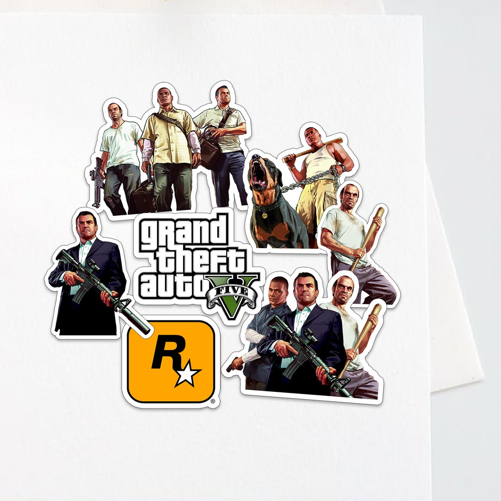 

Sticker Aesthetic Stiker Tumblr Handphone Series GTA (isi 6 pcs)