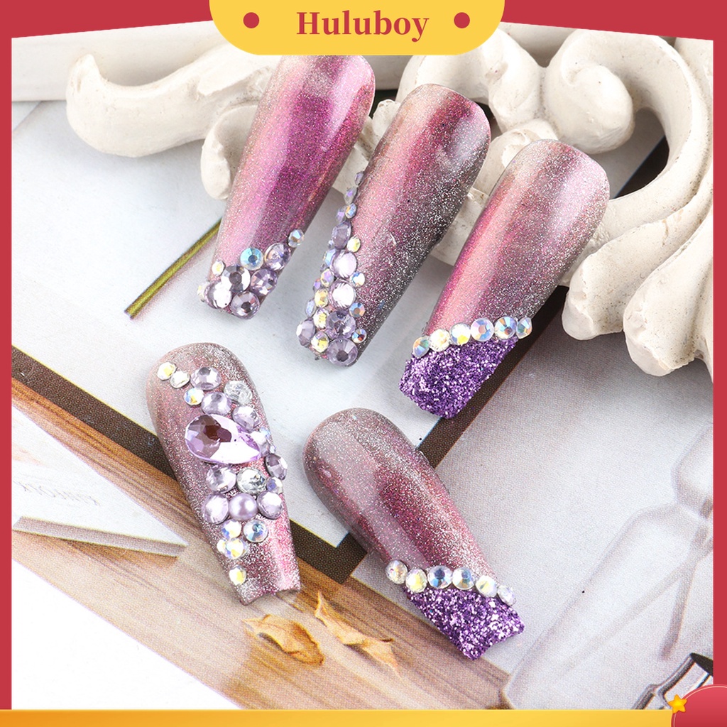 Huluboy Huluboy♡ Berlian Imitasi 3D Ukuran 3mm Untuk Dekorasi Nail Art