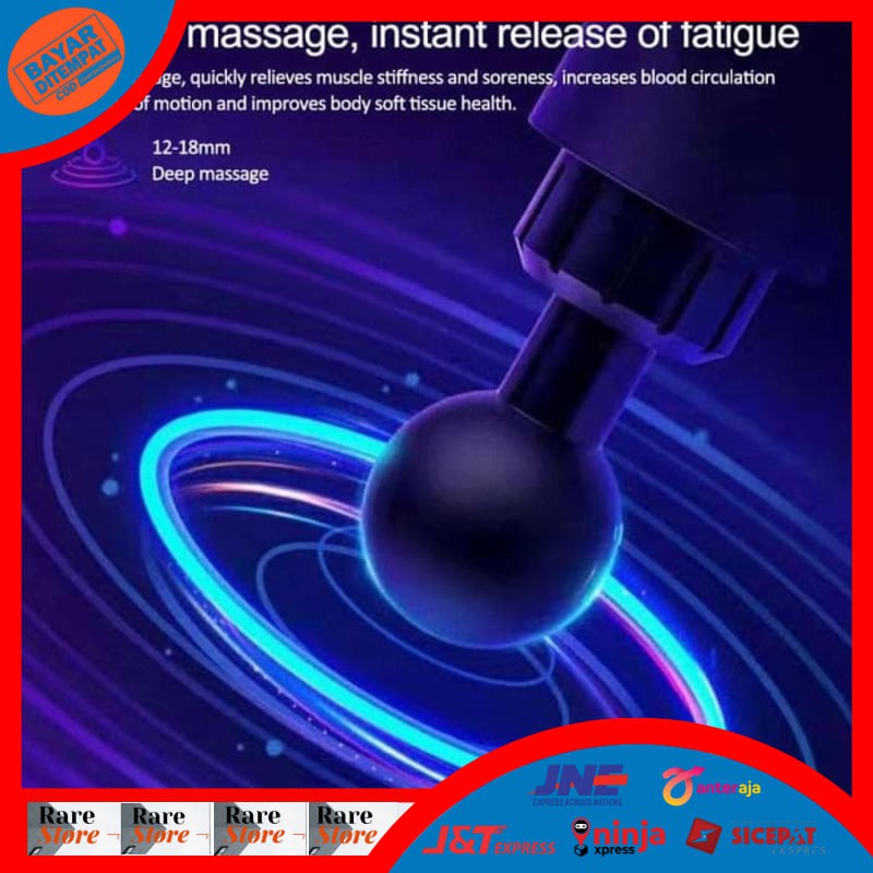 Alat pijat elektrik Massage gun Vibra Pijat therapy Otot 5 Head