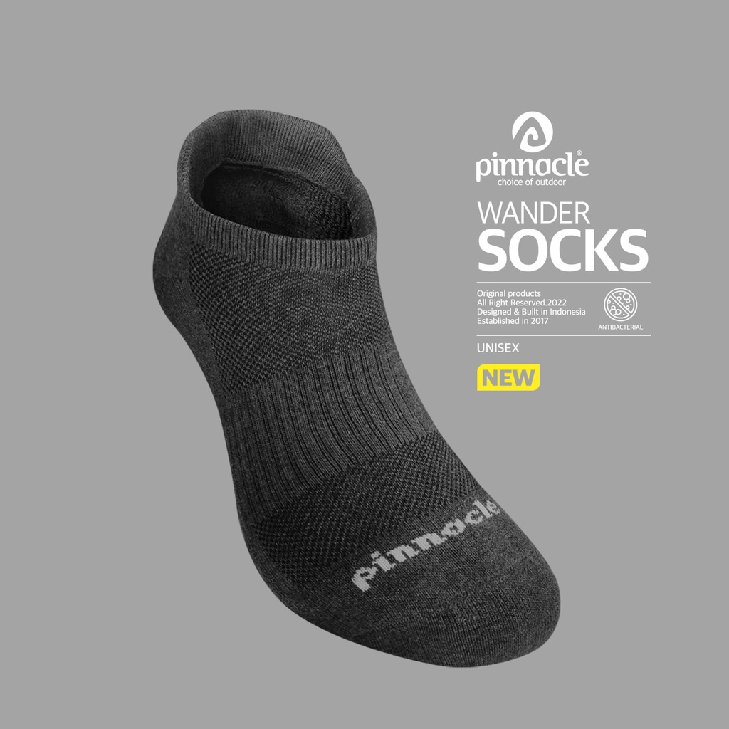 Pinnacle Wander Socks - Ankle Dark Grey