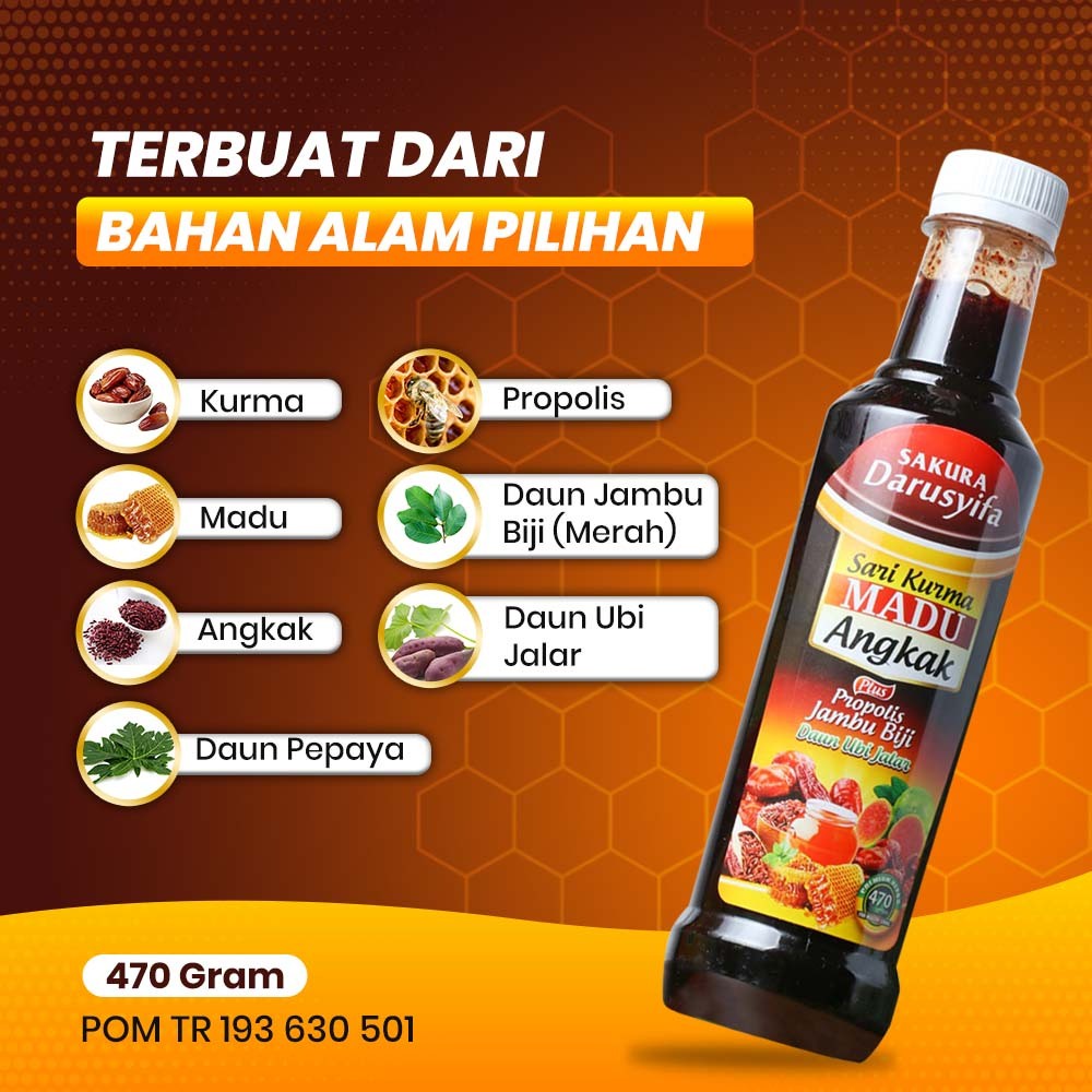 

Madu angkak - Sari Kurma Angkak Darusyifa POM TR Isi 470 gram Original